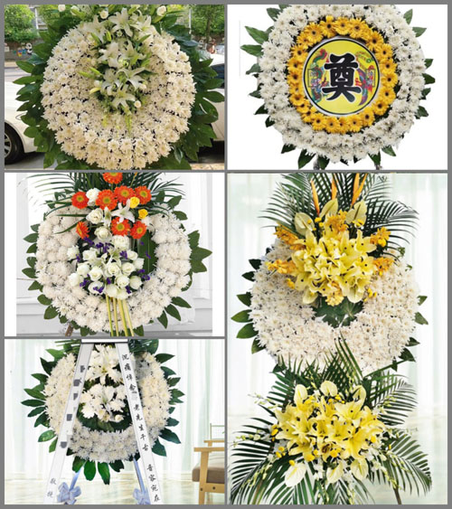 湖北武汉市新洲区李集街道团强村花圈速递